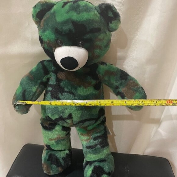 TEDDY BEAR CAMOFLOUGE  MILITARY ARMY CAMOBEAR OLIVE GREEN HUNTER VALENTINES GIFT - Picture 4 of 11